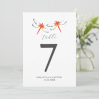 Destination Wedding Printable Table Numbers