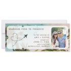 Destination Wedding QR Code Photo Boarding Pass