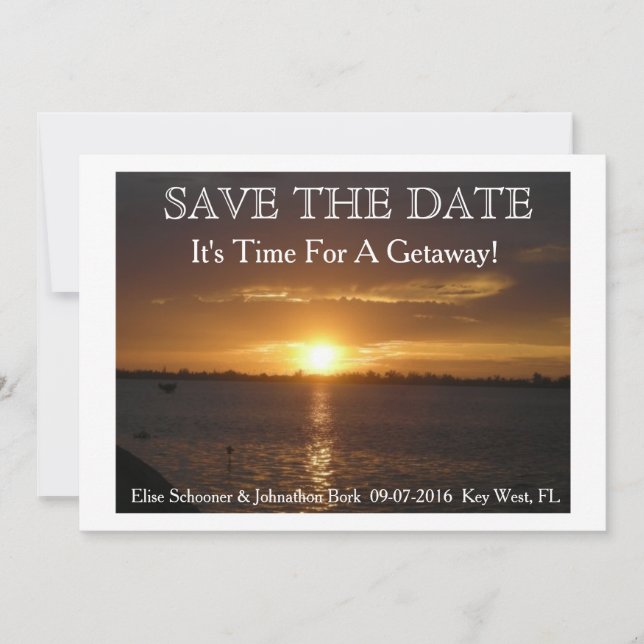 Destination wedding save the date. date (Front)