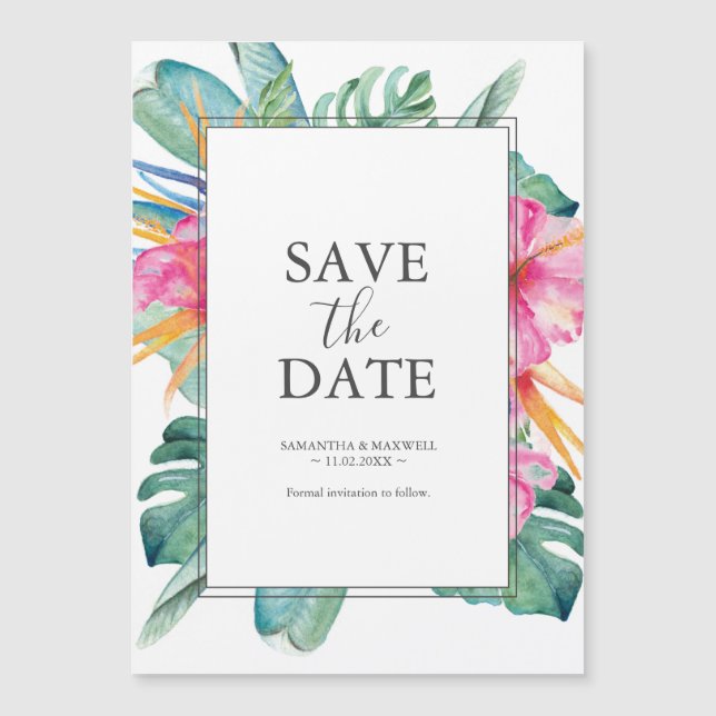 Destination Wedding Save The Date Magnets (Front)