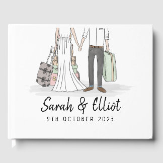 Destination Wedding Suitcases Guest Book