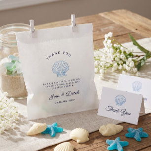 Destination Wedding Thank You Blue Favour Bag