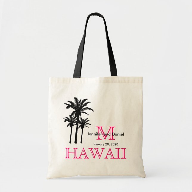 Destination Wedding Tote Bags Hawaii (Front)