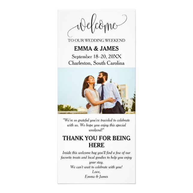 Destination Wedding Welcome Rack Card (Front)