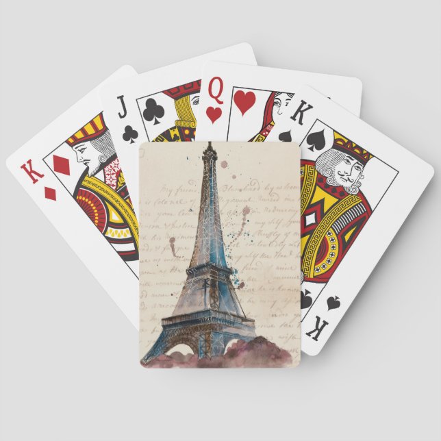 Destinations | Letters From The Eiffel Tower Playing Cards (Back)