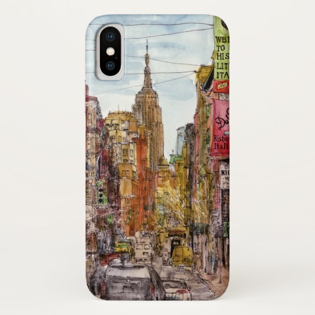 Destinations | New York City View of Little Italy Case-Mate iPhone Case (Back)