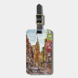 Destinations   New York City View of Little Italy Luggage Tag