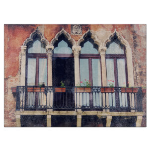 Destinations   Rustic Venice Building Cutting Board