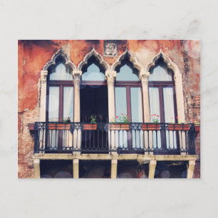 Destinations   Rustic Venice Building Postcard
