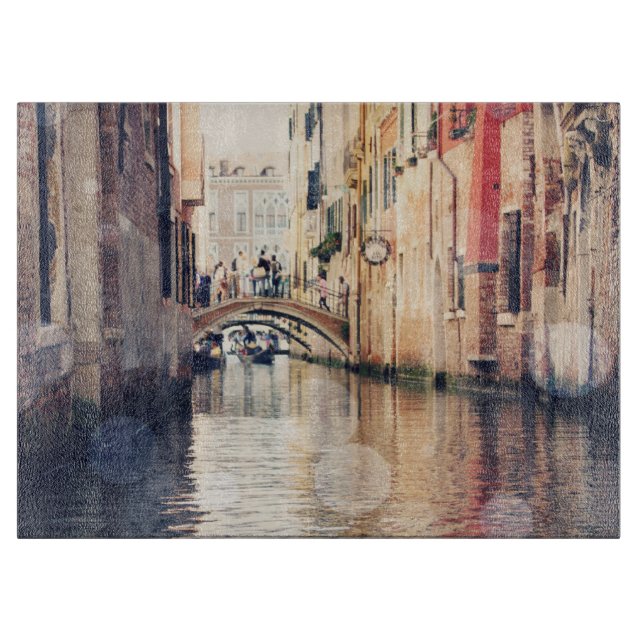 Destinations | Venice Gondolas Photograph Cutting Board (Front)