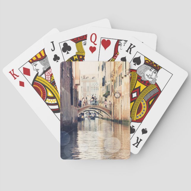 Destinations | Venice Gondolas Photograph Playing Cards (Back)