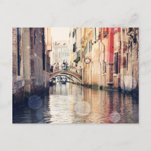 Destinations Venice Gondolas Photograph Postcard
