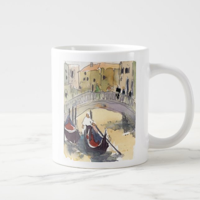 Destinations | Venice Plein Air Gondola Ride Large Coffee Mug (Right)