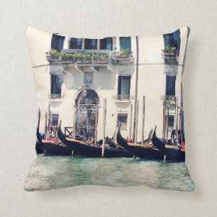 Destinations Venice Waterfront Photograph Cushion