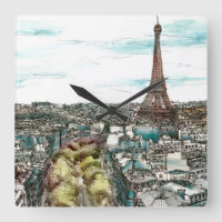 Destinations | Vintage Eiffel Tower in Paris View