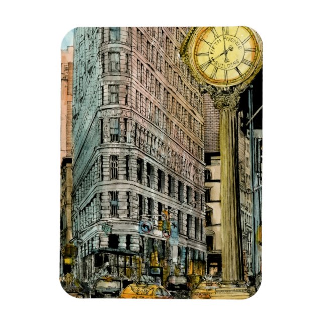 Destinations | Vintage Fifth Avenue Clock Magnet (Vertical)