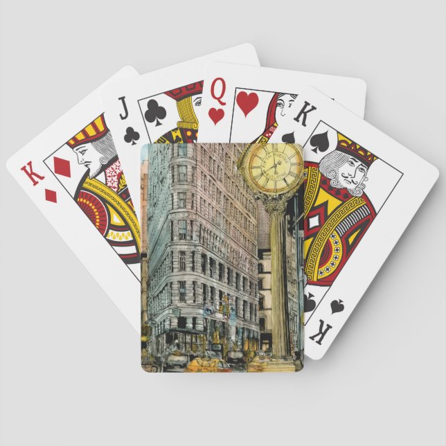 Destinations | Vintage Fifth Avenue Clock Playing Cards (Back)