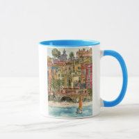 Destinations | Watercolor Beach & Buildings