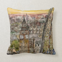 Destinations | Watercolor Big Ben & London Eye