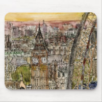 Destinations | Watercolor Big Ben & London Eye