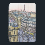 Destinations | Watercolor Eiffel Tower & Paris iPad Mini Cover<br><div class="desc">A picturesque watercolor and ink design created by the gifted Melissa Wang. This illustration depicts an urban landscape of the city of Paris with the iconic Eiffel Tower standing tall in the top tier of the piece overlooking the city. This cultural icon is usually depicted front and centre of an...</div>