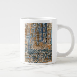 Destinations Watercolor New York City View Large Coffee Mug