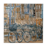 Destinations | Watercolor New York City View Tile<br><div class="desc">Escape into this miraculous city scene by the talented Melissa Wang. By combining warm and cool watercolor paints with ink, Wang is able to create something truly breathtaking in the heart of New York City. Take a look at the amount of realistic detail portrayed in the apartments, shops and bicycles...</div>