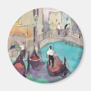 Destinations Watercolor Venice Gondola Ride Magnet