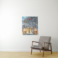 Destinations | Watercolor Vintage Metro Entrance