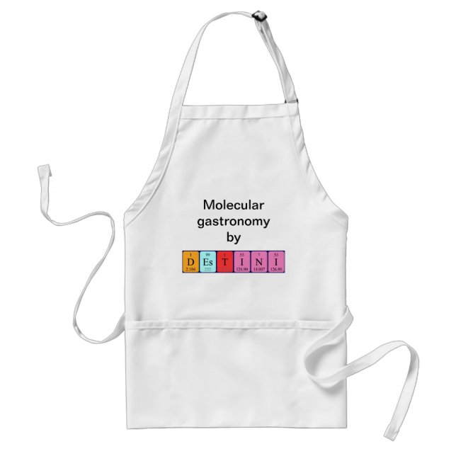 Destini periodic table name apron (Front)