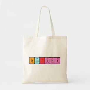 Destini periodic table name tote bag