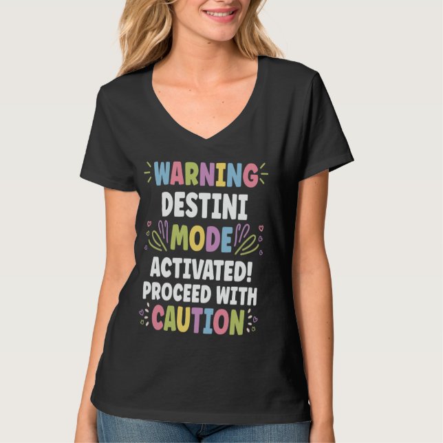 DESTINI Personalised Name Funny Cute Custom DESTIN T-Shirt (Front)