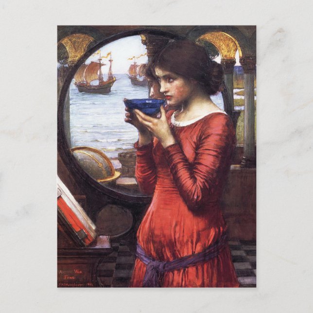 DESTiNY, by John William Waterhouse, 1900 Postcard (Front)