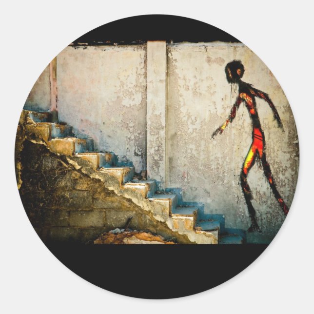 destiny heads home classic round sticker (Front)