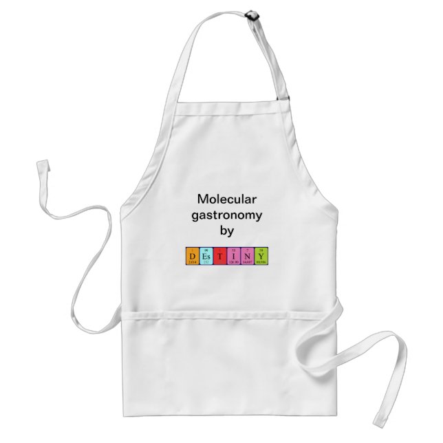 Destiny periodic table name apron (Front)