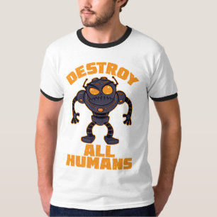 Destroy All Humans Angry Robot T-Shirt