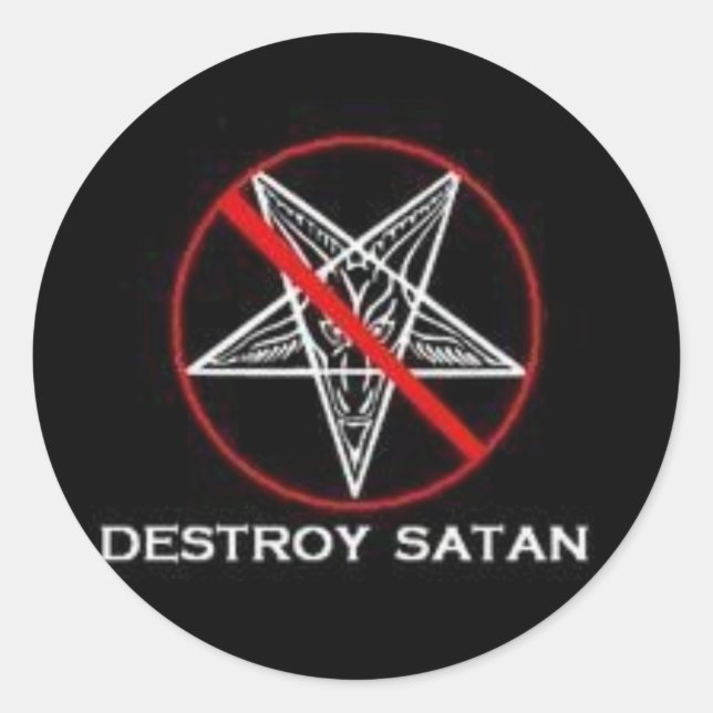 Destroy Satan Sticker (Front)