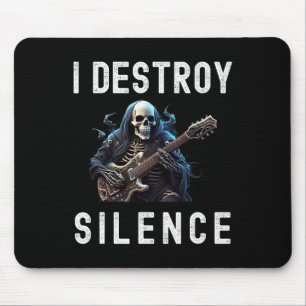 Destroy Silence Ghost Guitar Funny Guitar  Mouse Pad