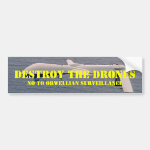 Destroy the Drones Bumper Sticker