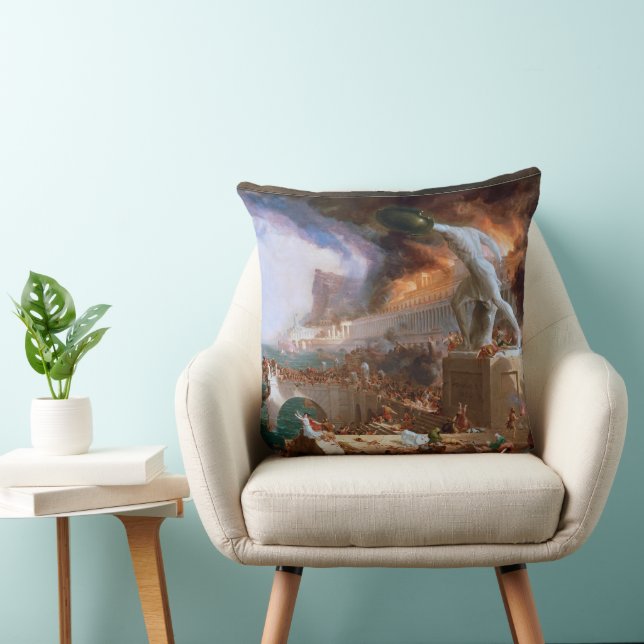 Destruction from The Course of Empire Cushion (Chair)