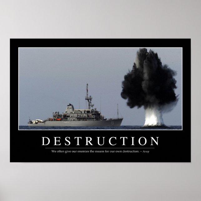 Destruction: Inspirational Quote 1 Poster (Front)