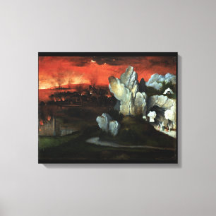 Destruction of Sodom and Gomorrah - Joachim Patine Canvas Print
