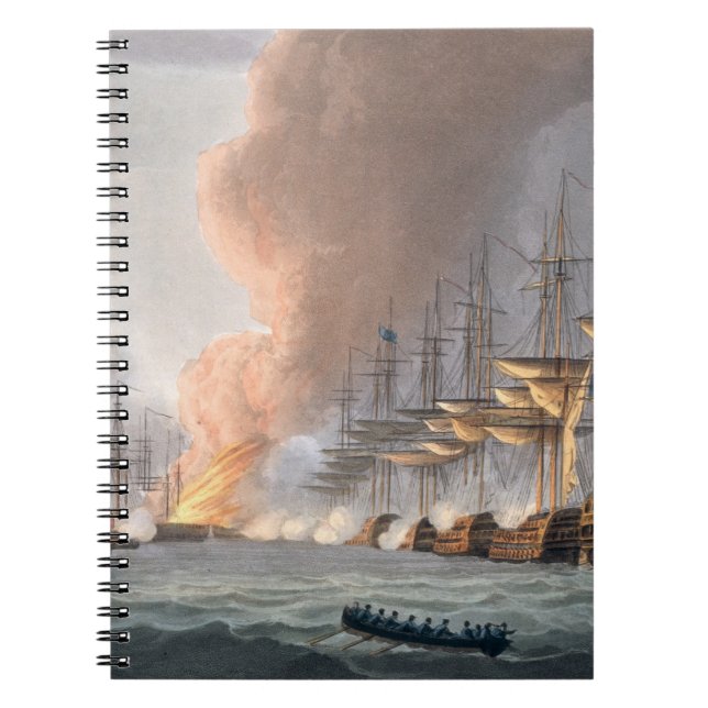Destruction of the Danish Fleet before Copenhagen, Spiral Notebook (Front)