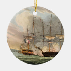 Destruction of the French Fleet in Basque Roads, A Ceramic Tree Decoration