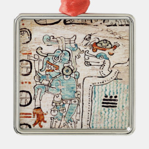 Detail from a Mayan codex Metal Tree Decoration
