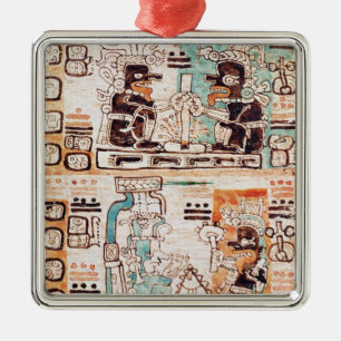 Detail from a Mayan codex Metal Tree Decoration