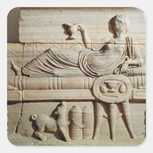 Detail from a sarcophagus square sticker
