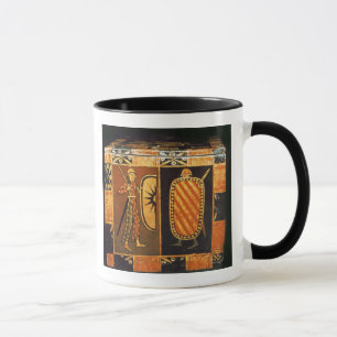 Detail from a wedding chest mug