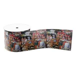 Detail from Procession of the Magus Melchior Grosgrain Ribbon