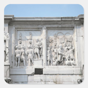 Detail from the Arch of Constantine Square Sticker